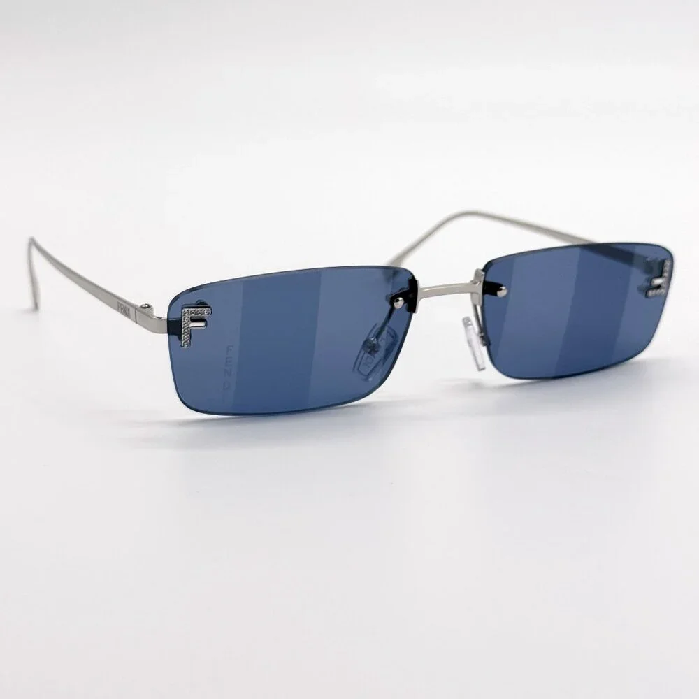 NEW FE4172US 16X BLUE SILVER UNISEX SUNGLASSES FENDI FE4172US